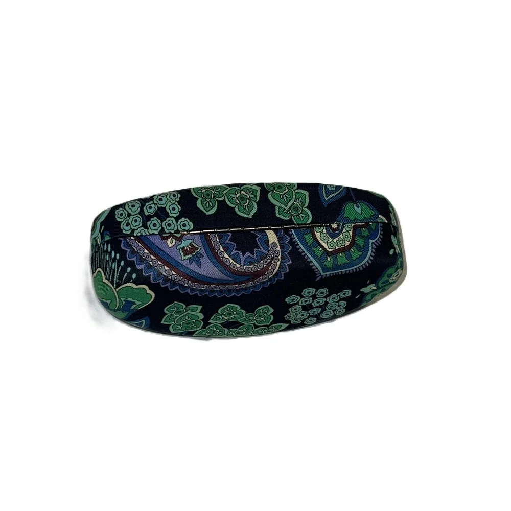 Y2K Vintage Vera Bradley Blue Rapsody (Retired) Clam Shell Sunglasses Hard Case